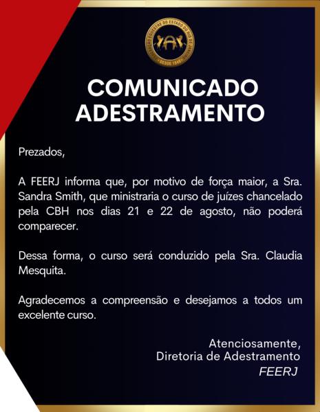 COMUNICADO CURSO DE