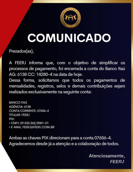 COMUNICADO FEERJ