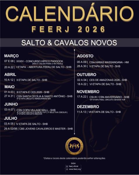 CALEND�RIO DE SALTO